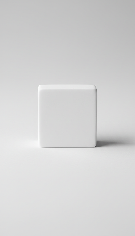 DANU. Candle Box /w Window-White -12 of Medium