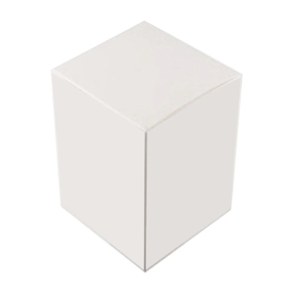 DANU. Knob Lid Candle Box-no Window-White-12 of Large