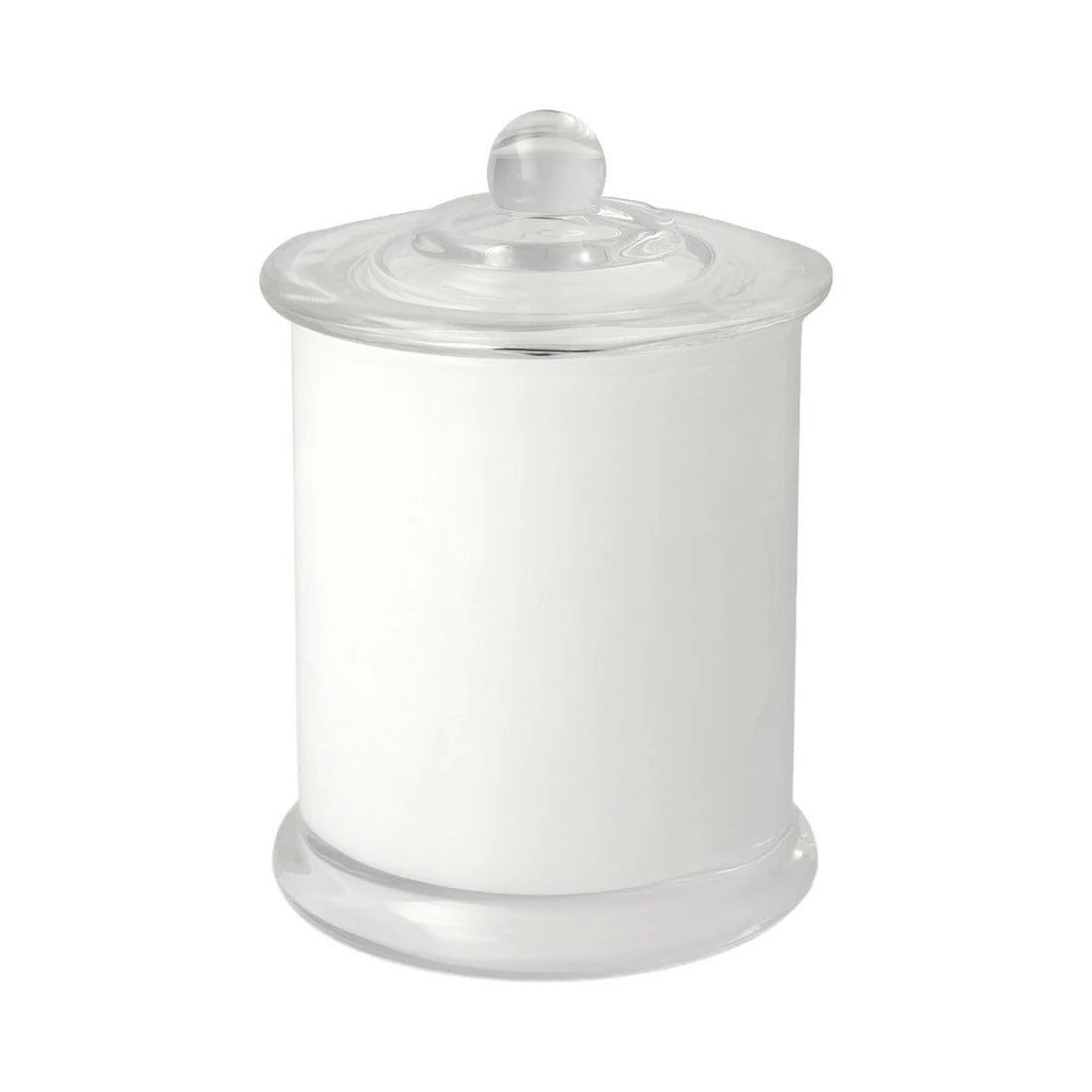 DANU. Jar /w Knob Lid-Opaque White-12 of Medium