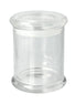DANU. Jar /w Flat Lid-Clear-12 of Small