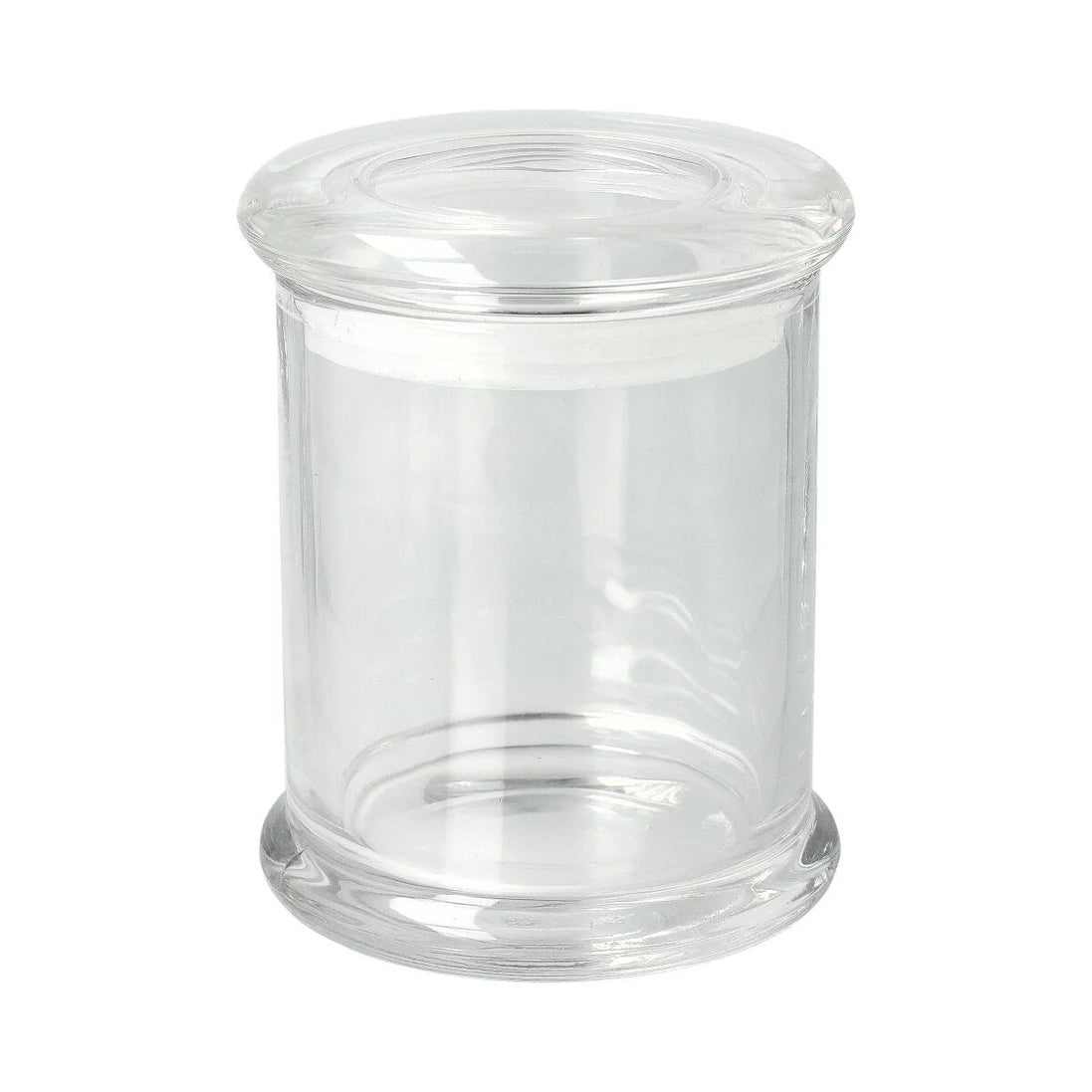 DANU. Jar /w Flat Lid-Clear-12 of Small