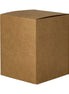 OXFR./CAMB. Candle Box-No Window-Kraft Brown-12 of Large