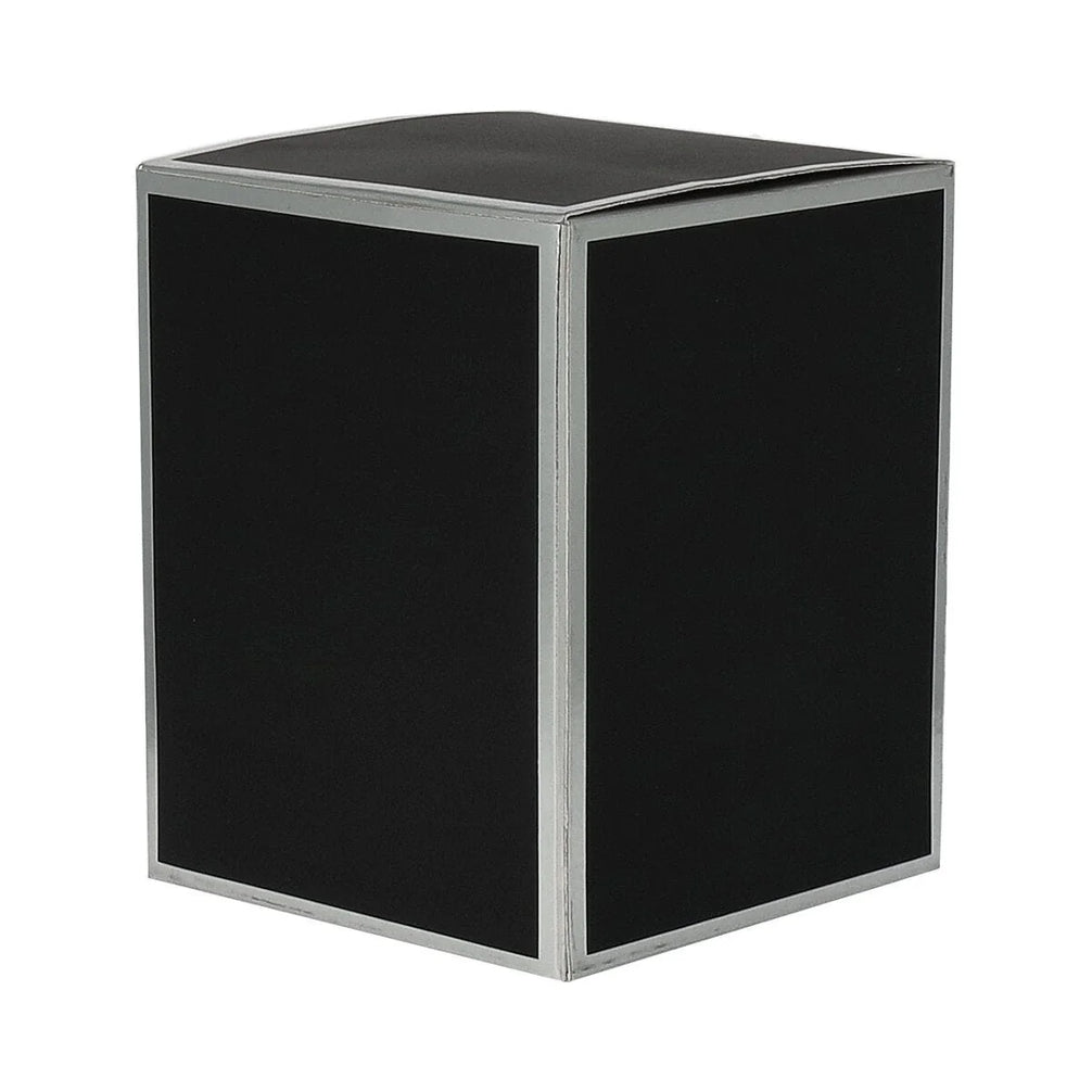 OXFR. & CAMB. Candle Box-No Window-Black /w Silver Edge-12 of Large