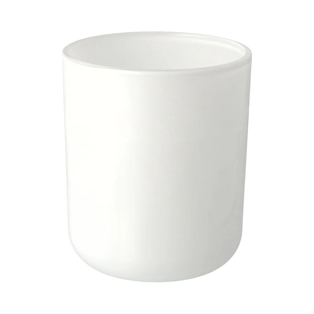 CAMB. Jar-Opaque White (Outside Painted)-12 of Medium