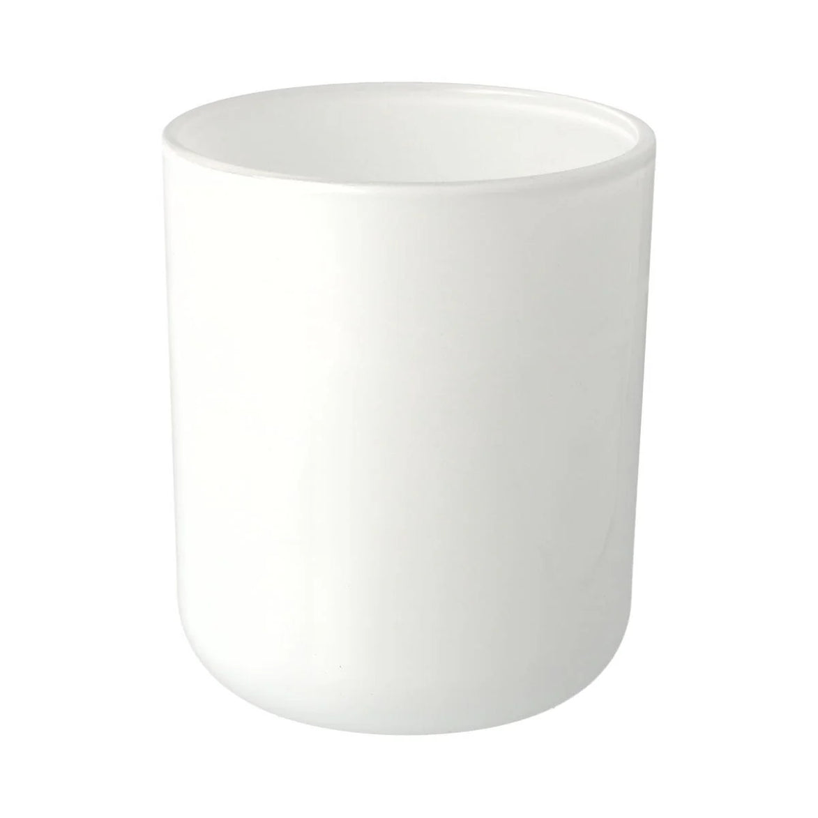 CAMB. Jar-Opaque White (Outside Painted)-12 of Medium