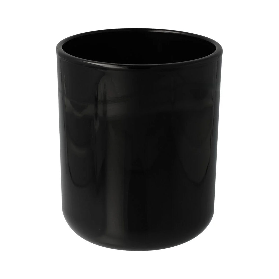 CAMB. Jar-Opaque Black (Outside Painted)-12 of Large