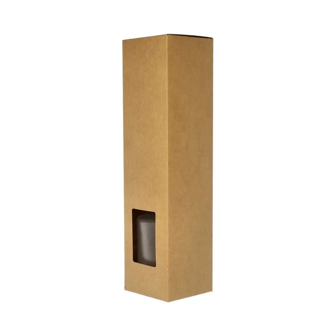 Boston Diffuser Box with Window-12 of Kraft Brown