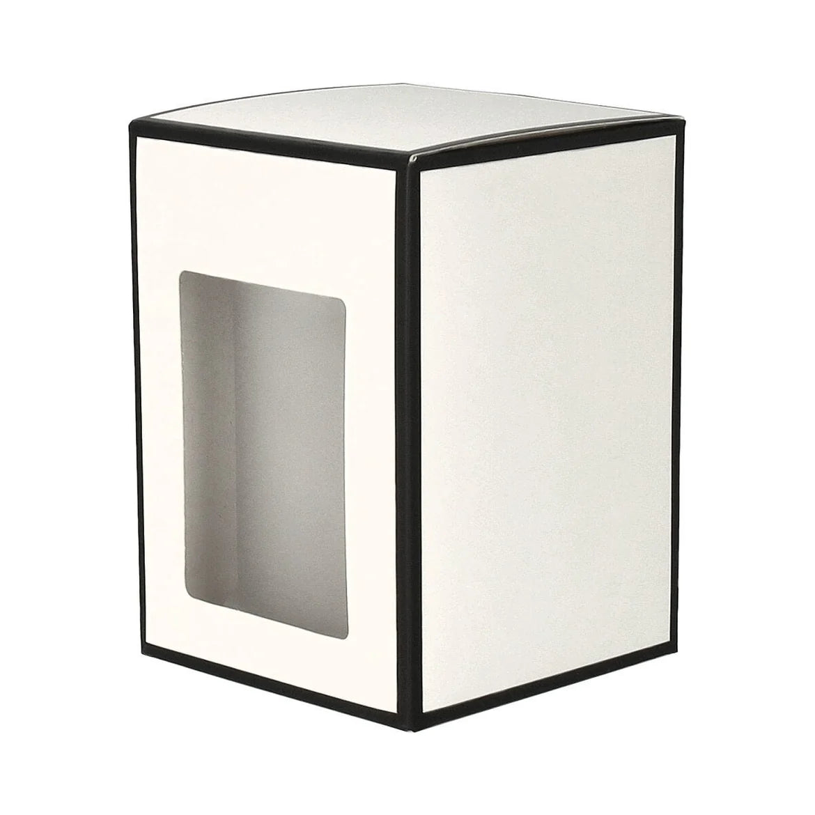 DANU. Candle Box /w Window-White /w Black Edge-12 of Medium