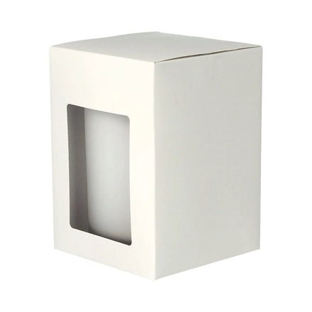 DANU. Candle Box /w Window-White -12 of Medium