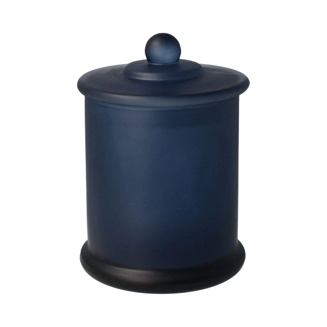 DANU. Jar /w Knob Lid-Frosted Navy-12 of Medium