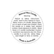 Warning Label-35mm Round-Natural Wax-250 unit