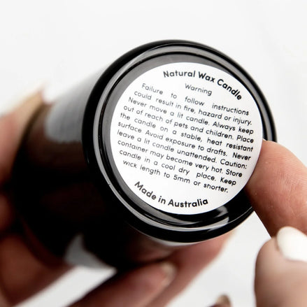 Warning Label-35mm Round-Natural Wax-250 unit