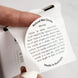 Warning Label-50mm Round-Natural Wax-250 unit