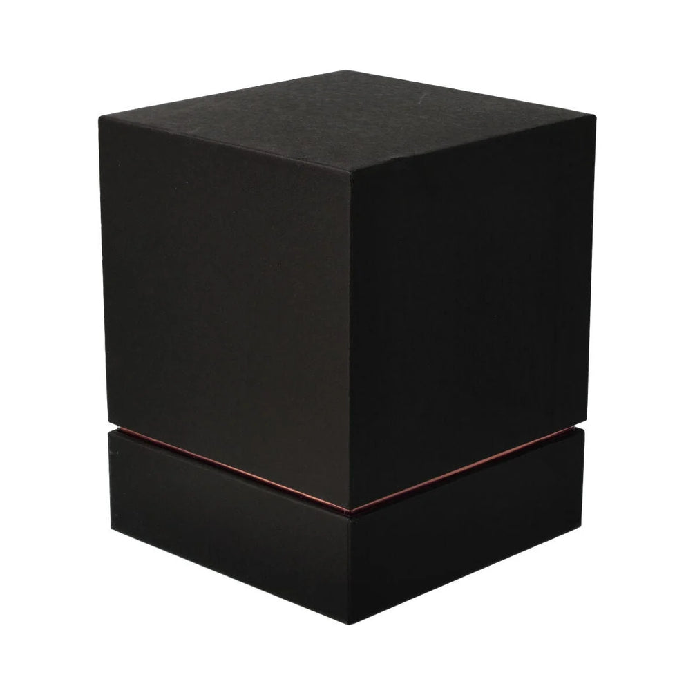 Luxe Candle Box – Black w/ Rose Gold Trim – Large