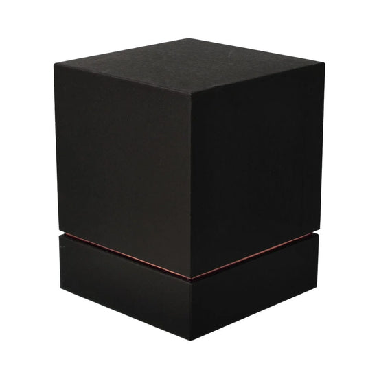Luxe Candle Box – Black w/ Rose Gold Trim – Large
