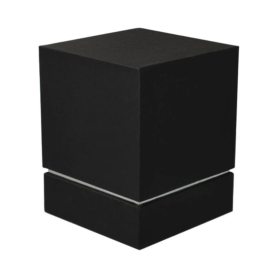 Luxe Candle Box – Black w/ Silver Trim – Large