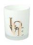 OXFR. Jar-Frosted White Rose Gold Foil "LOVE"-12 of Large