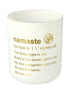 CAMB. Jar-White-Gold Namaste  (Made To Order)-12 of Large