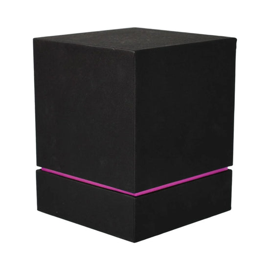 Luxe Candle Box – Black w/ Pink Trim – Large