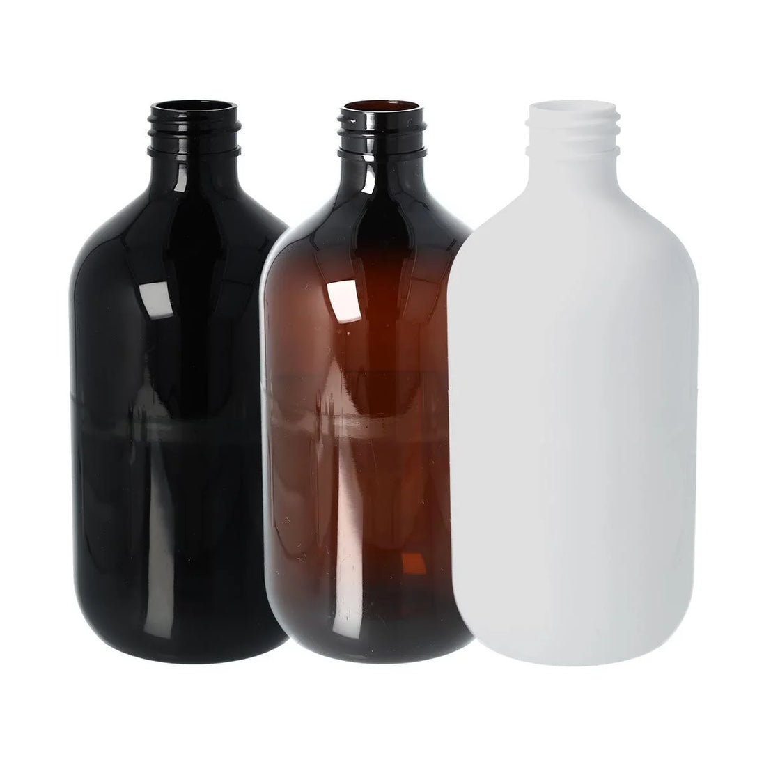 500ml PET Boston Bottle-White
