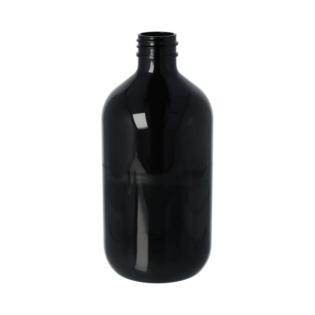 500ml PET Boston Bottle-Black