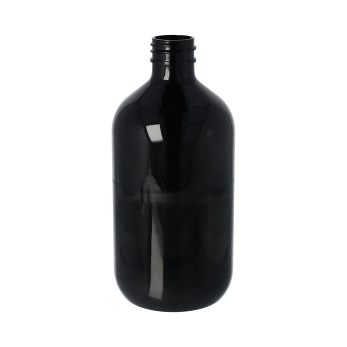 500ml PET Boston Bottle-Black